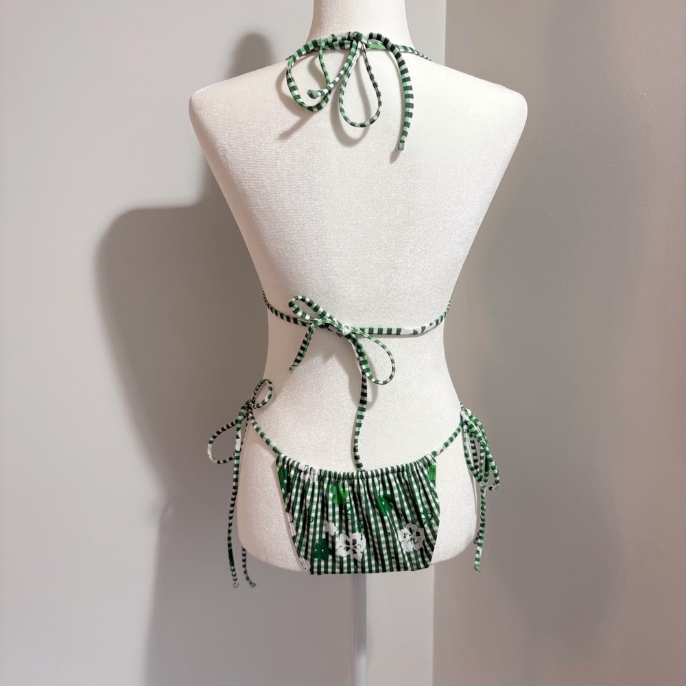 Amelie Teje x Loleia Swim String Bikini Femme in Vert Small Top Medium Bottom - Picture 4 of 16